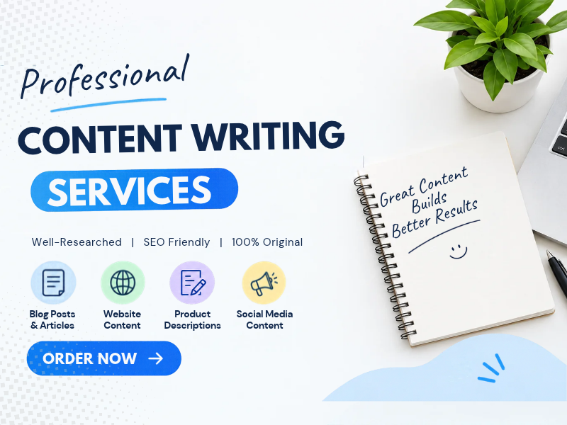 Professional Content Writing Services &ndash; SEO-Friendly & 100% Original Content