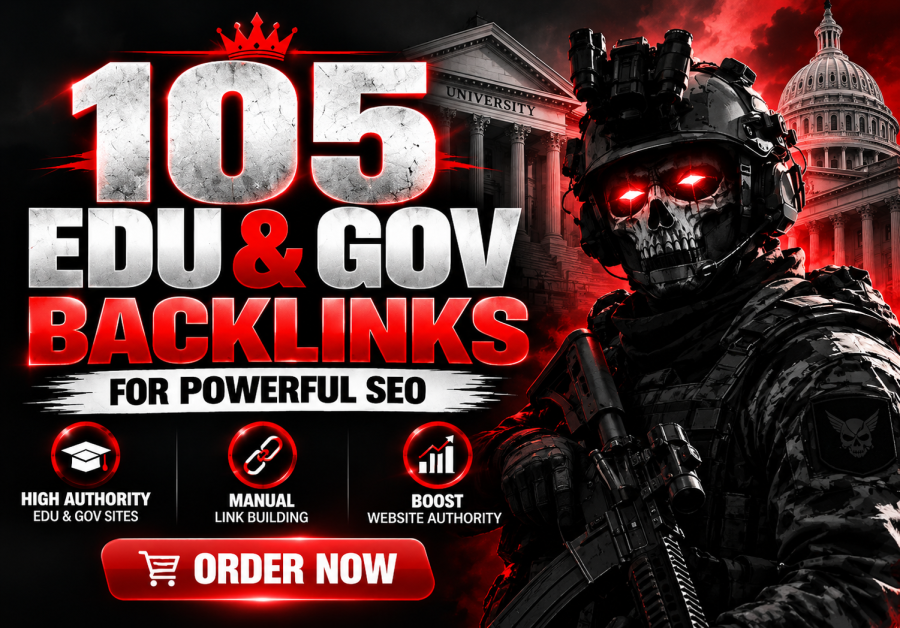 I Will Build 105 High Authority EDU & GOV Backlinks for Powerful SEO