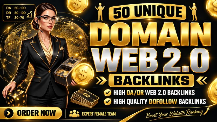 I Will Build 50 High Quality Web 2.0 Backlinks for Your Website
