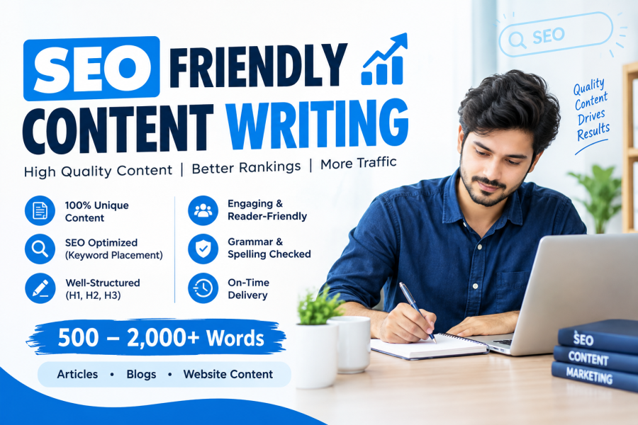 I will write SEO friendly, unique and engaging content for your website