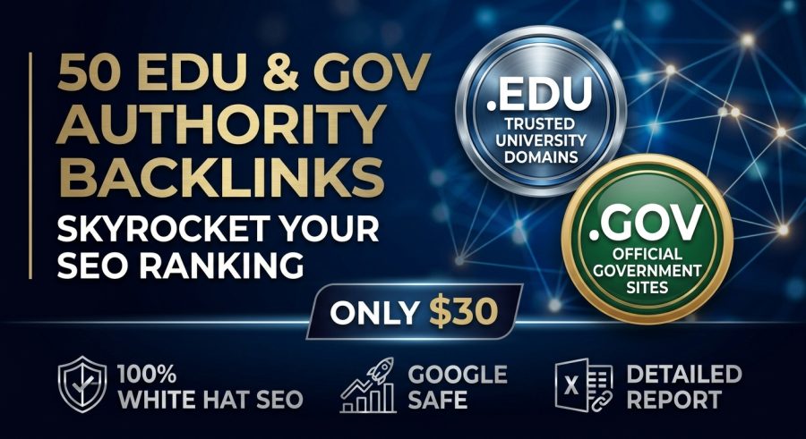 Get 50 high DA EDU and GOV backlinks for SEO rankings