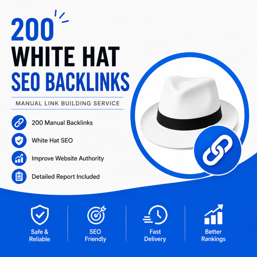 I Will Build 200 White Hat SEO Backlinks Through Manual Link Building
