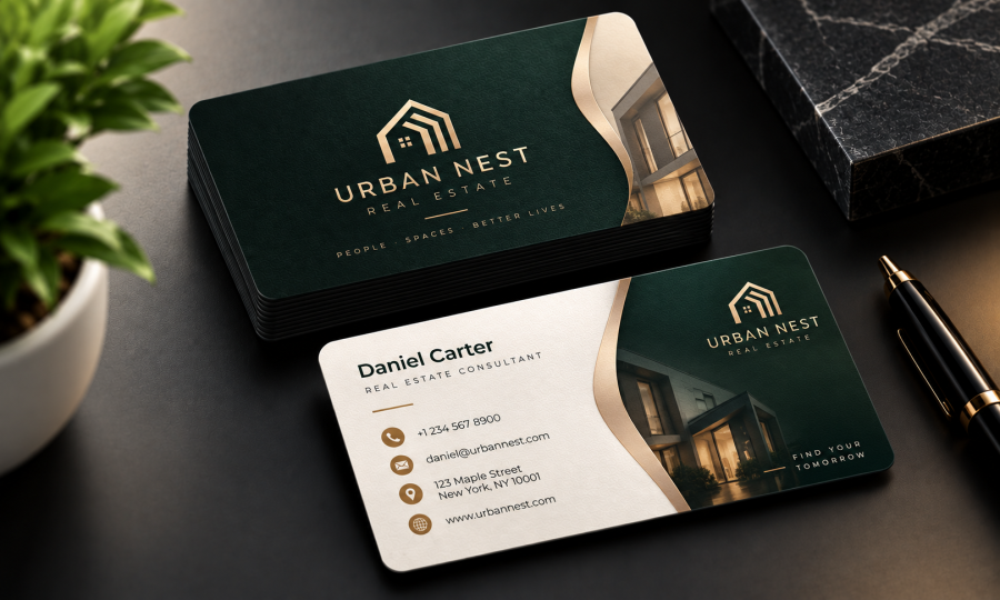 I will design a professional business card with a premium look