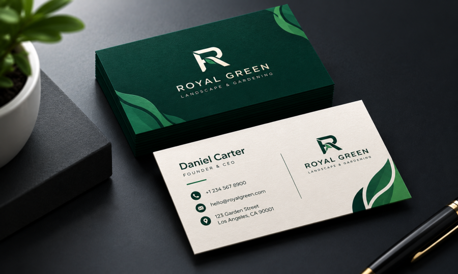 I will design a professional business card with a premium look