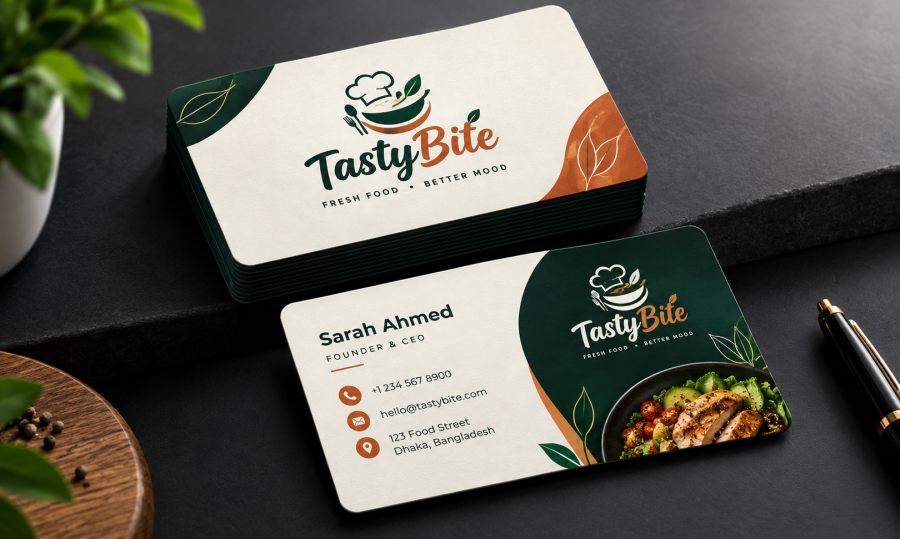 I will design a professional business card with a premium look