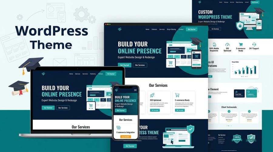I will create a professional WordPress website design or redesign using Elementor