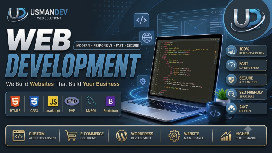 I Will Build a Modern, Responsive and SEO Friendly Website