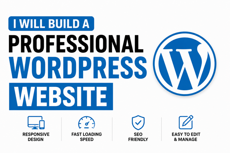 I Will Build a Professional WordPress Website.