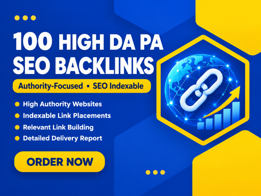 100 PBN homepage backlinks with high DA and PA.