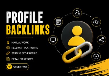 I Will Build 50 Manual Profile Backlinks for Your Website SEO