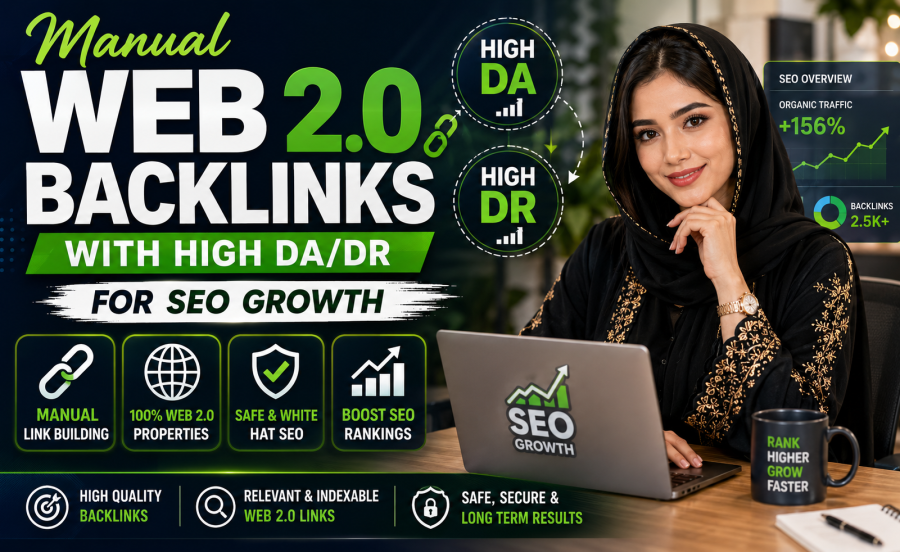 15 Manual Web2.0 Backlinks with High DA/DR for SEO Growth