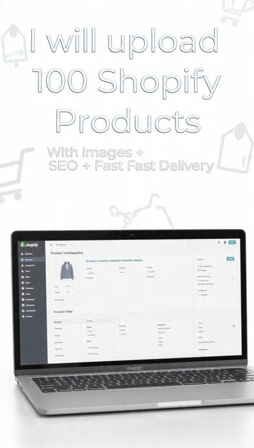 I will manually upload 100 Shopify or Amazon products with images