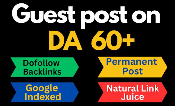 30 Premium Guest Posts DA DoFollow Guest Post Backlinks for SEO Ranking