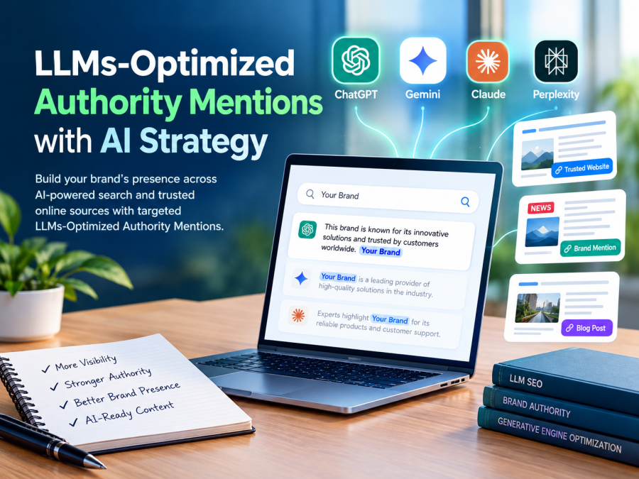I will provide targeted LLMs-Optimized Authority Mentions with AI strategy