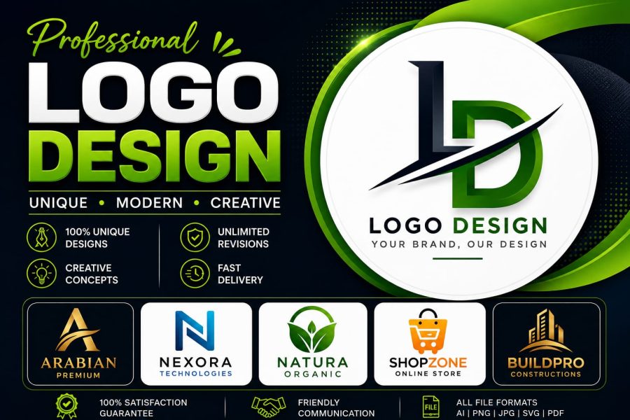 I will design a professional and modern logo for your business 