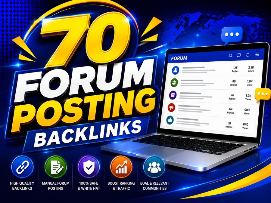  I will do 70 high quality forum posting backlinks for SEO 