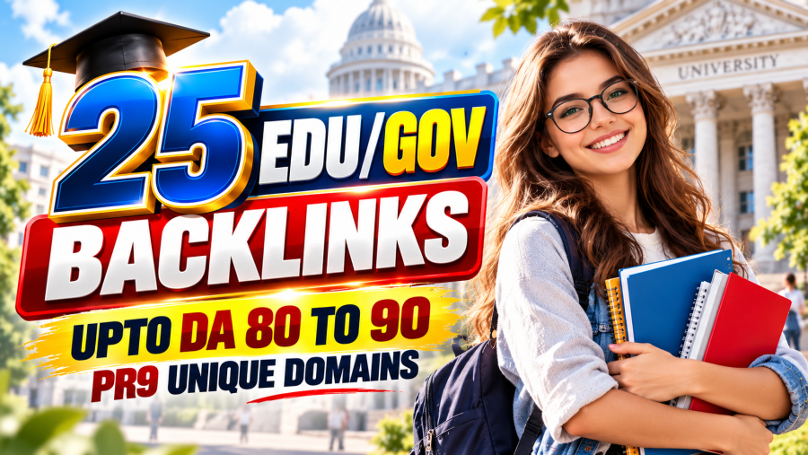 25 US EDU/GOV Backlinks &ndash; DA 80-90 | PR 9 | Unique Domains
