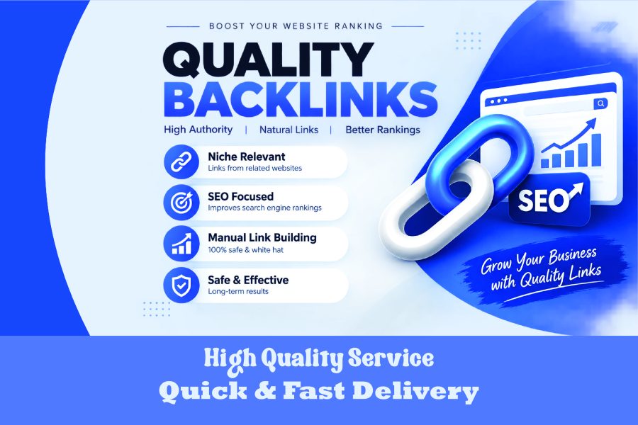 I will build high quality niche relevant backlinks for SEO