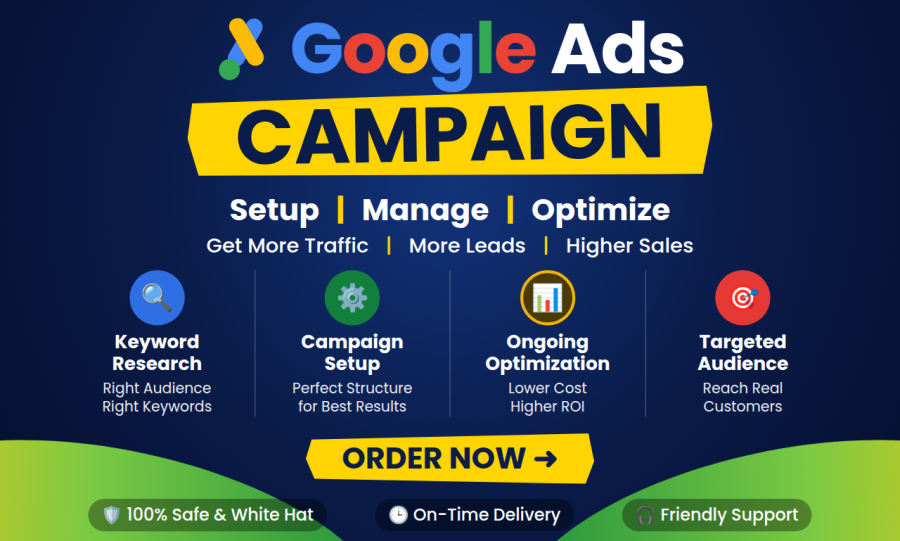 I will setup, manage and optimize your Google Ads campaign