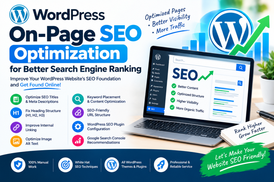 I will do wordpress SEO on page optimization for search engine ranking 