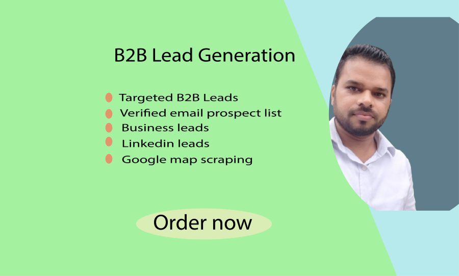 I can build B2B lead Generation, verified email list building and google map scraping.