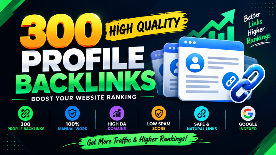 I Will Create 300 High Quality Profile Backlinks Manually