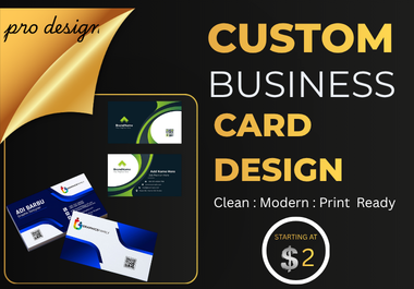 I Create Memorable Business Card Designs That Make Your Brand Stand Out