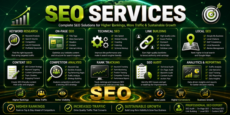I Will Do Professional SEO Services, Website SEO Audit, On Page SEO & Link Building