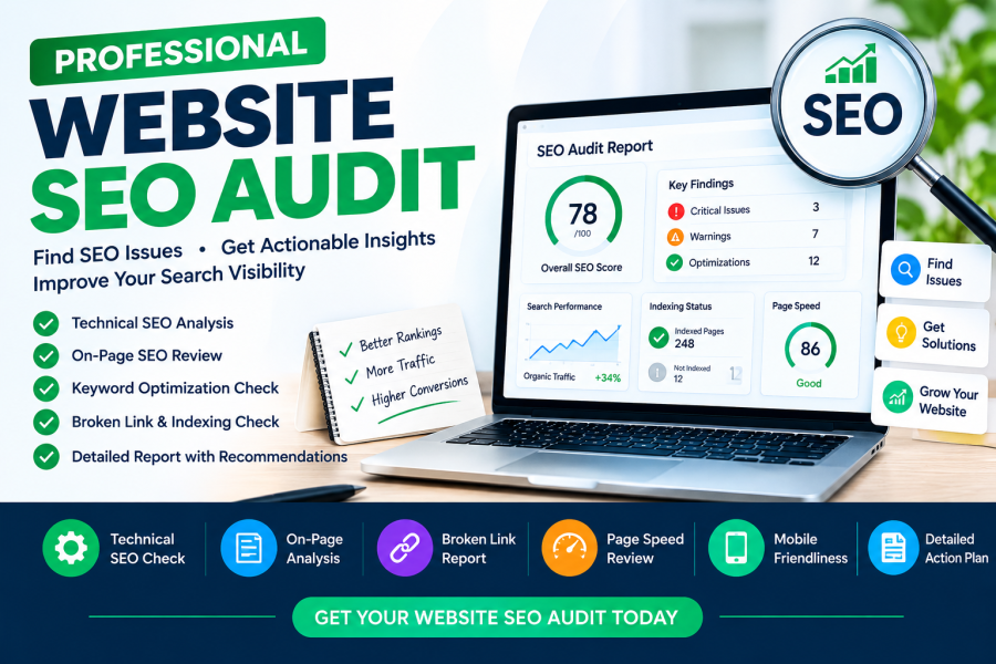 I Will Do a Complete Website SEO Audit and Provide an Actionable Report