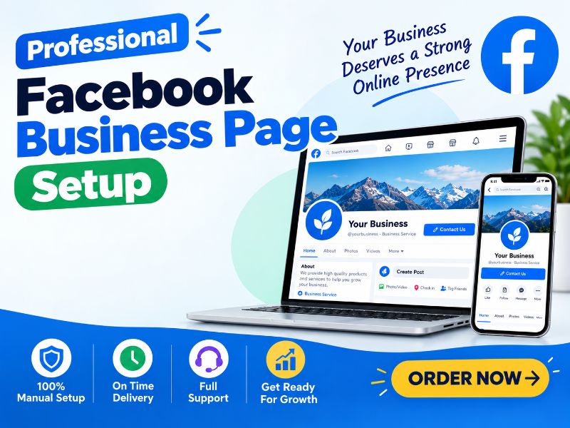 I will set up a professional Meta Business Page