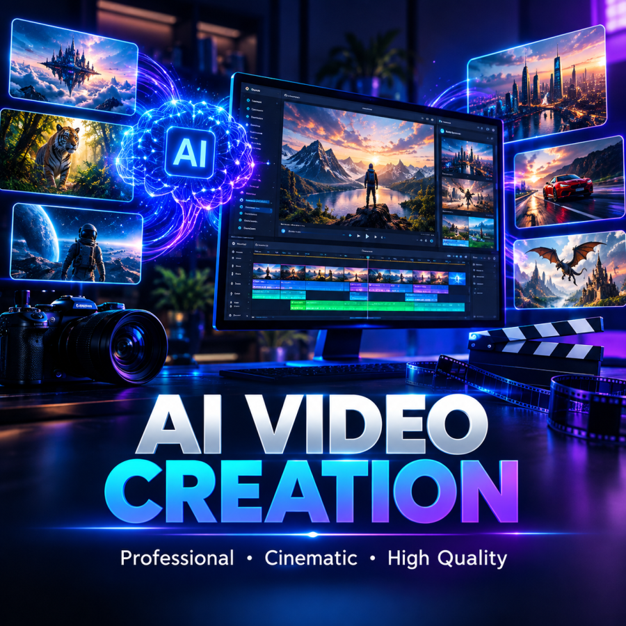 I will create a professional AI generated video for your business