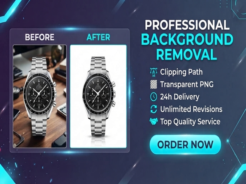 I will do professional image background removal and transparent PNG in 24 hours