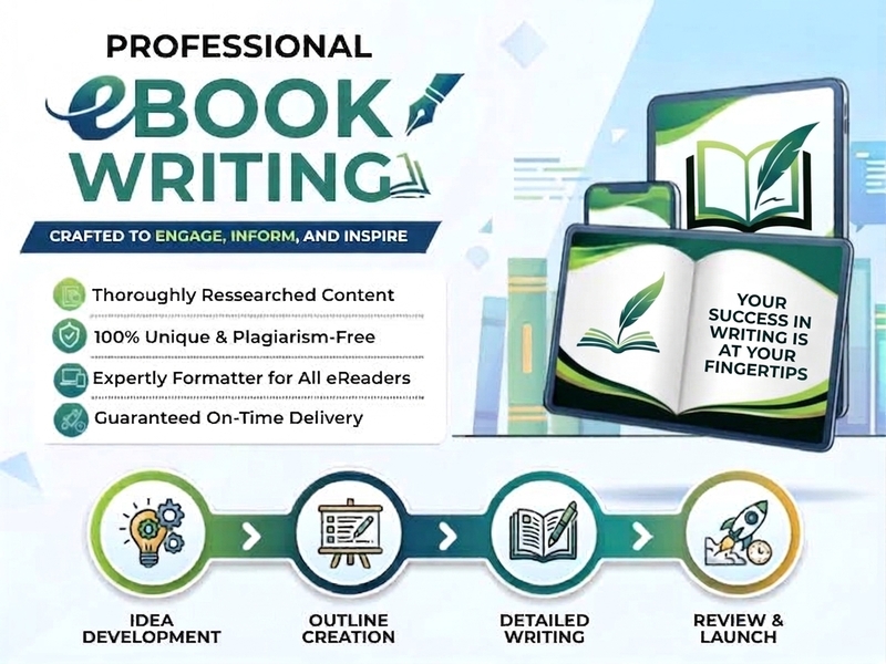 I will write, format, and design professional Ebooks for any niche