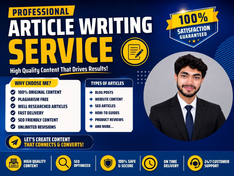 Professional Article Writing Service | High-Quality SEO Content Writing