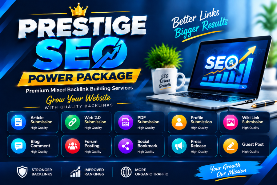 Prestige SEO Power Package &ndash; Premium Mixed Backlink Building Services
