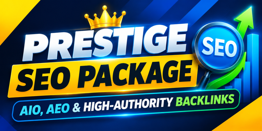 Prestige SEO Package &ndash; Advanced AIO, AEO & High-Authority Backlinks for Better Rankings