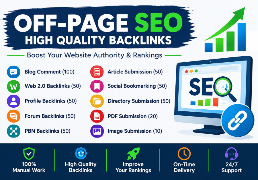 Powerful Off-Page SEO & Diverse Backlink Building Package