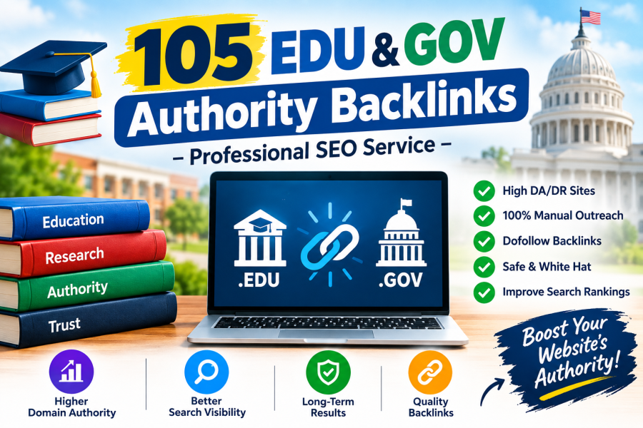 105 EDU & GOV Authority Backlinks &ndash; Professional SEO Service