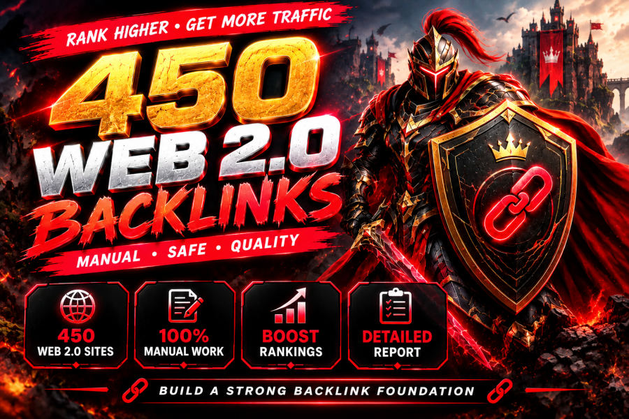 I Will Manually Create 450 Web 2.0 Backlinks for Your Website