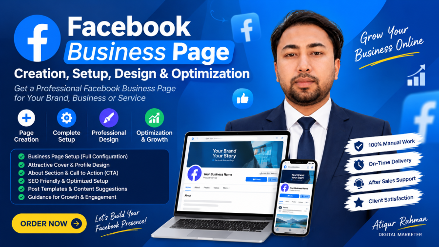 Social media Business Page Creation, Setup, Design & Optimization 