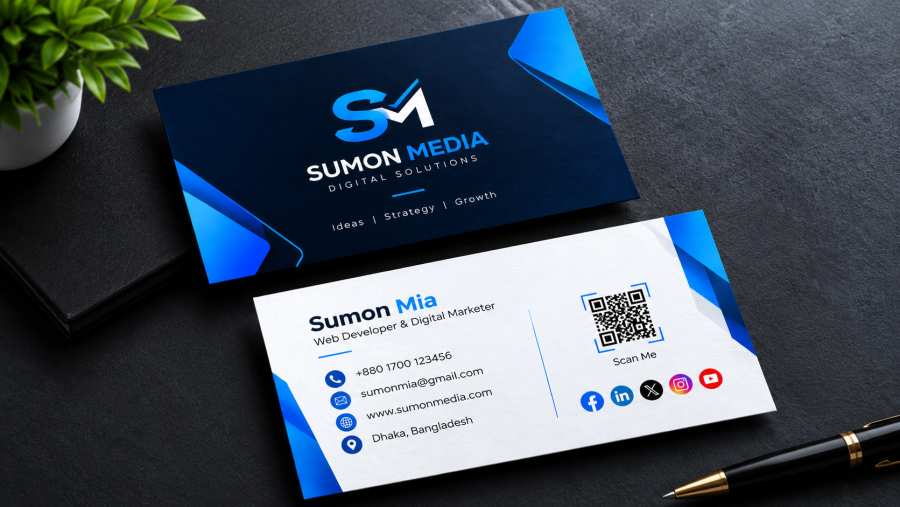 I will create a modern and professional business card that makes your brand stand out