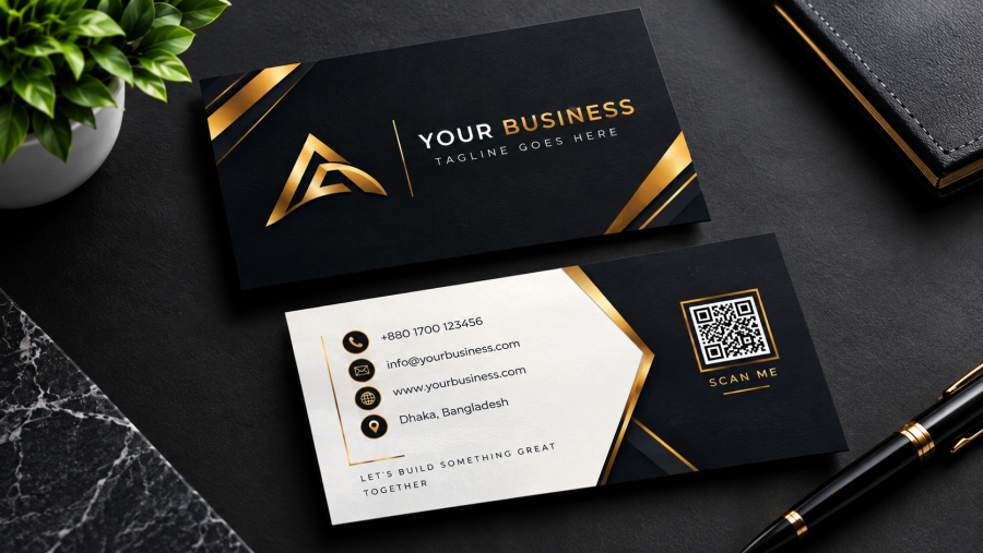 I will create a modern and professional business card that makes your brand stand out