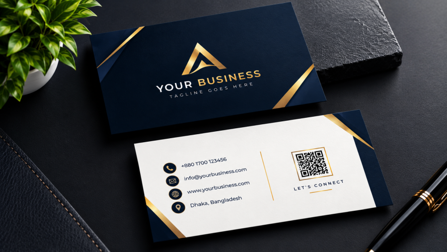 I will create a modern and professional business card that makes your brand stand out