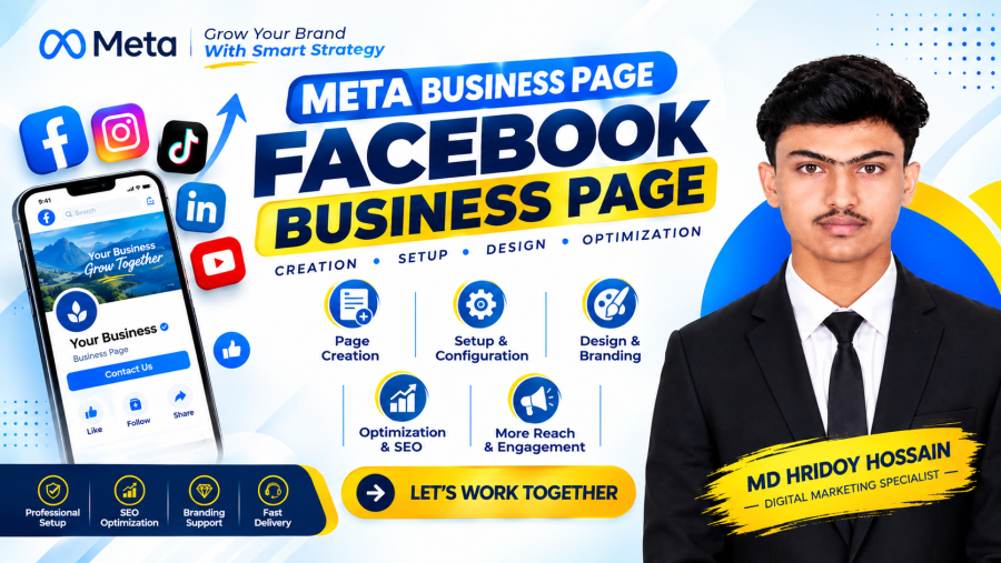 I will create, setup, design and optimize your Facebook business page