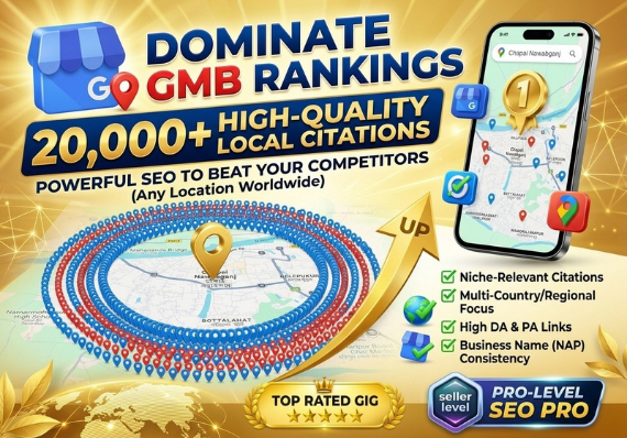 I will do 20,000+ Google Maps Citations for Local SEO and GMB Ranking