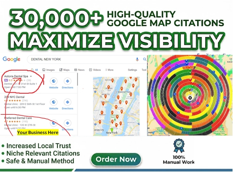 I Will Create 30000 High Quality Qoogle Map Citations for Local SEO