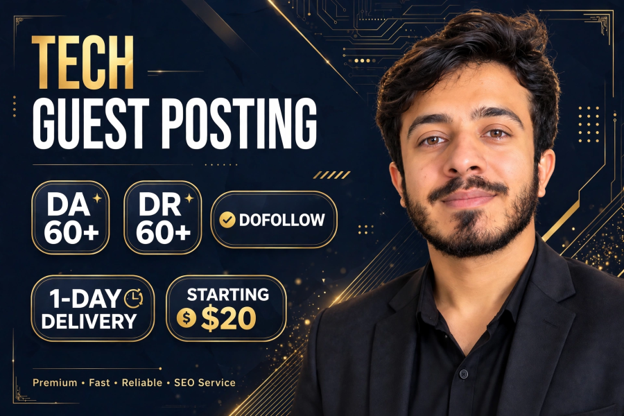 I will publish a premium tech guest post on DA 60+ DR 60+ real blogs with dofollow link