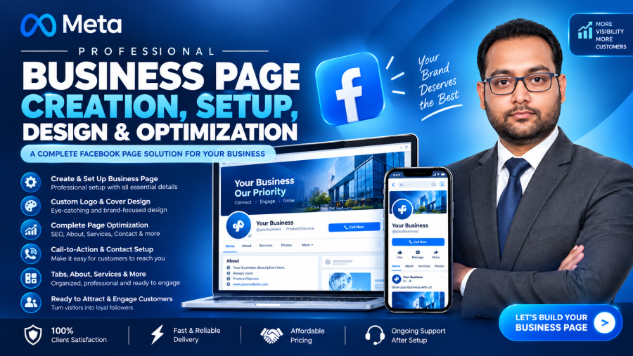 Facebook Page Creation, Setup, Design & Optimization 