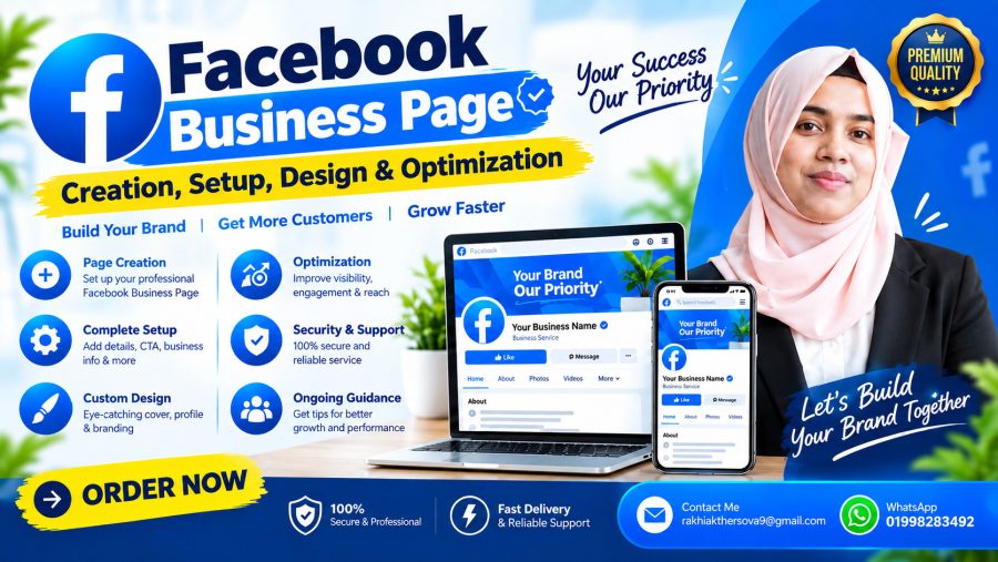 Facebook Business Page Setup, Design, Creation & Optimization