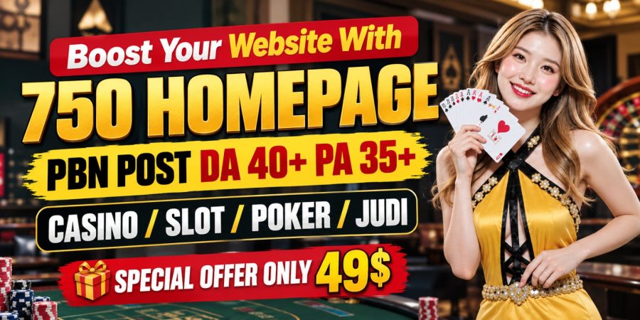 750 Homepage PBN Backlinks DA 40+ PA 35+ | Casino, Slot, Poker & Judi SEO Link Building